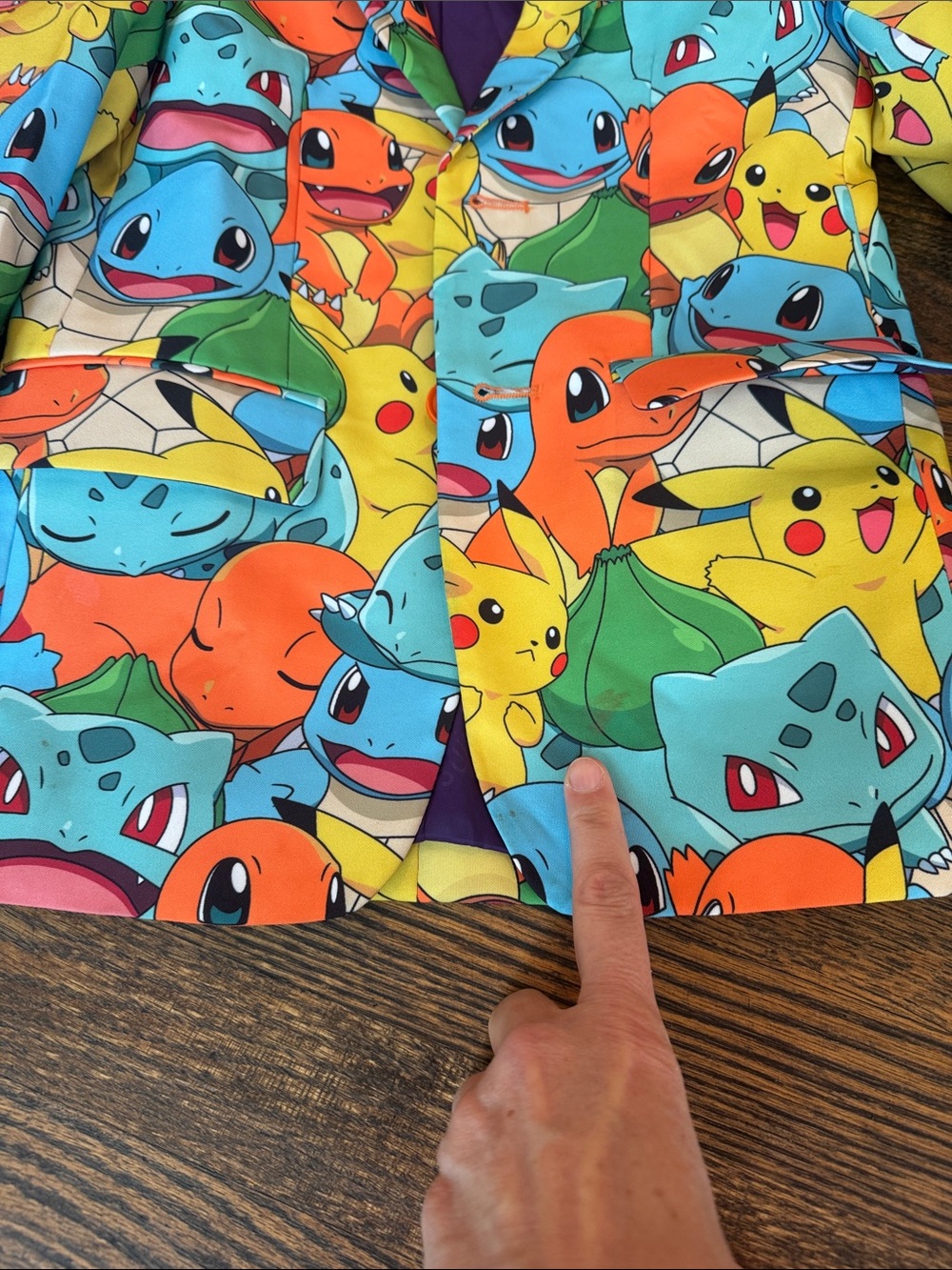 OppoSuits Kids Pokémon Character Blue Orange Yellow Pattern Suit -8y - Picture 8 of 9